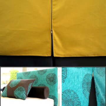 Υφασμάτινη θήκη που αγκαλιάζει οποιοδήποτε κεφαλάρι σε οποιοδήποτε χρώμα επιλέξετε, με φερμουαρ στο πίσω μέρος για να αφαιρείται και να πλένεται .