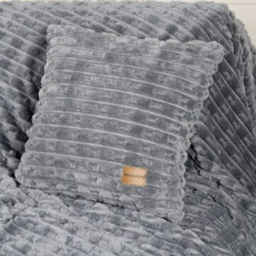 Διακοσμητική Μαξιλαροθήκη 45x45 - Savara Dark Gray