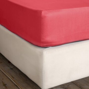 Σεντόνι Γίγας με Λάστιχο Superior Satin - Red