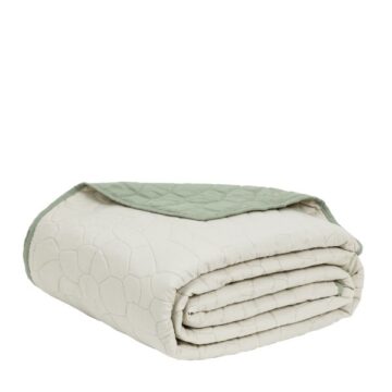 Κουβερλί Υπέρδιπλο 220x240 - Nala Wild Beige / Green