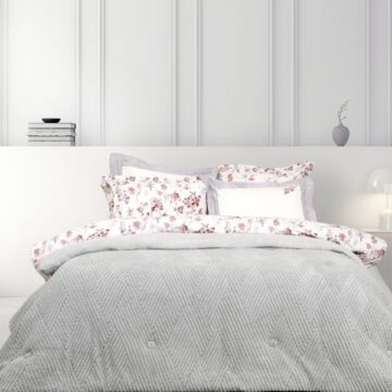 Κουβέρτα/Πάπλωμα Μονό 160x220 - Velva Light Gray