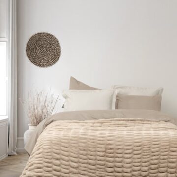 Κουβέρτα Υπέρδιπλη 220x240 - Mossy Beige