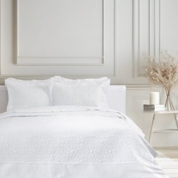 Σετ Κουβερλί 240x260 - Calla White