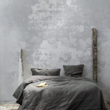 Κουβερλί Γίγας Linen - Dark Gray