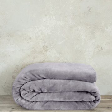 Κουβέρτα Βελουτέ Ημίδιπλη 180x220 Coperta - Smoky Lilac