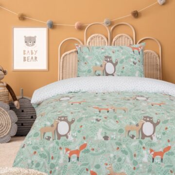 Σετ Σεντόνια Μονά με Λάστιχο - Forest Fest
